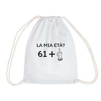 My age 62 - Drawstring Bag - white - Front