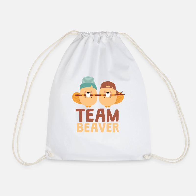 Team Biber - Turnbeutel - Weiß