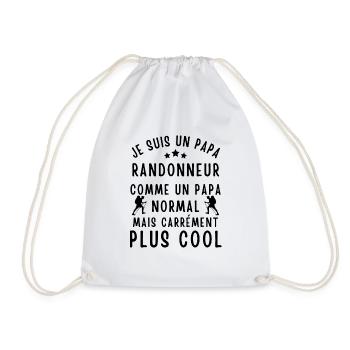 Je Suis Un Papa Randonneur Comme Un Papa Normal - Sac de sport léger - blanc - Devant