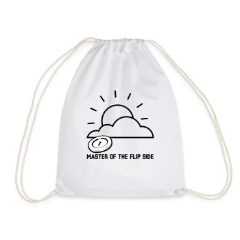 Master Of The Flip Side - Drawstring Bag - white - Front