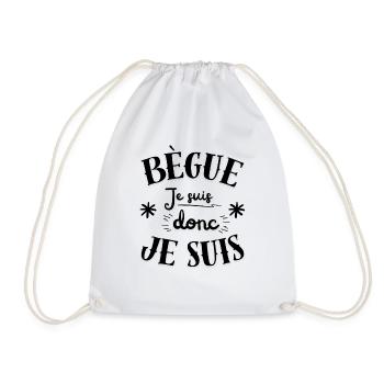 Je suis Bègue donc Je Suis - Sac de sport léger - blanc - Devant