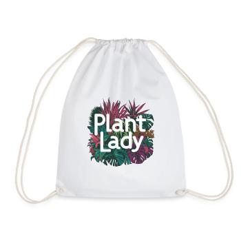 PFLANZEN-LADY - Turnbeutel - Weiß - Vorne