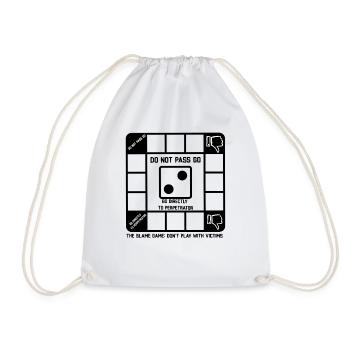 The Blame Game: Don't Play With Victims - Drawstring Bag - white - Front