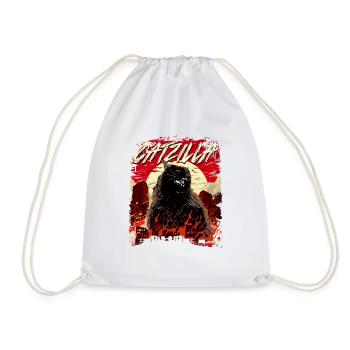 Catzilla Funny Cat Lat Lover Propriétaire de chaton - Sac de sport léger - blanc - Devant