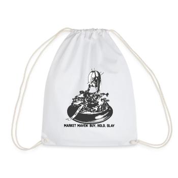 Market Maven: Buy, Hold, Slay - Drawstring Bag - white - Front