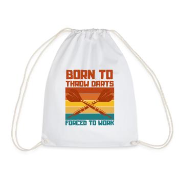 Dart Saying Dartsport Dart Player Gift - Drawstring Bag - white - Front