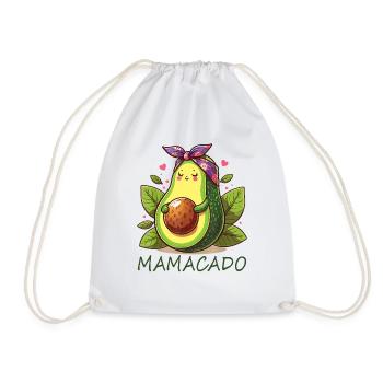 Mother's Day Avocado Lover Mamacado - Drawstring Bag - white - Front