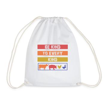 Be Kind to every Kind - Turnbeutel - Weiß - Vorne