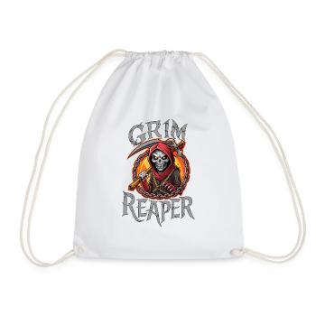 CRÂNE, FAUCHEUSE - Sac de sport léger - blanc - Devant