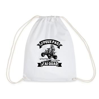 Humour Quadiste ATV J'Peux Pas J'ai Quad - Sac de sport léger - blanc - Devant