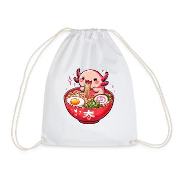 Cute Axolotl Ramen - Turnbeutel - Weiß - Vorne