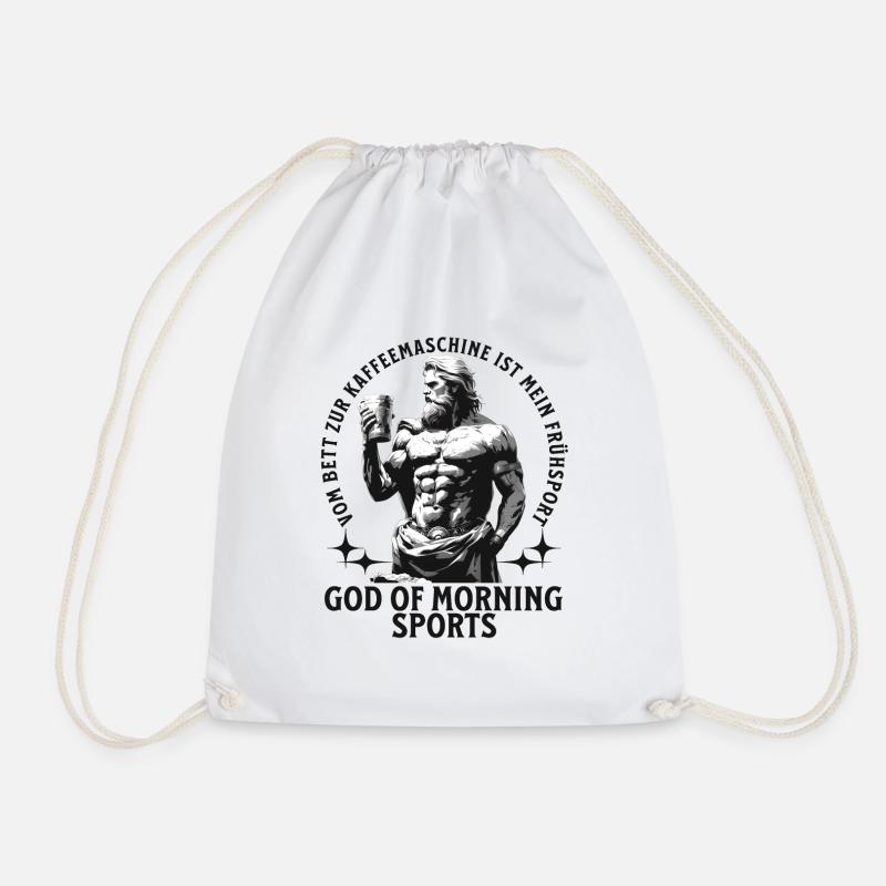 Coffee - Drawstring Bag - white