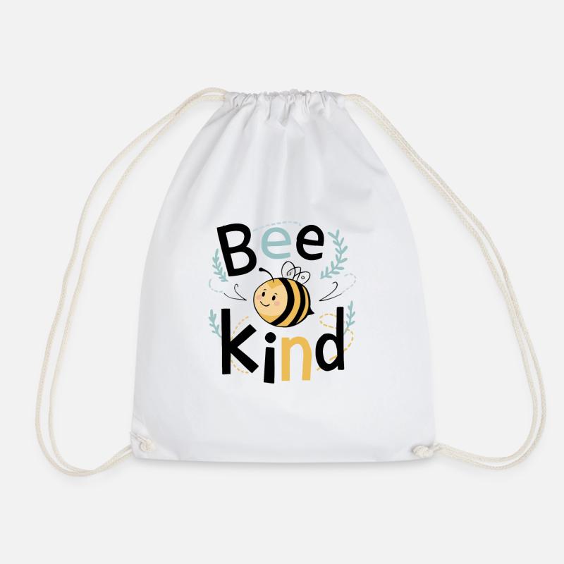 Bee Kind Biene Bienchen - Turnbeutel - Weiß