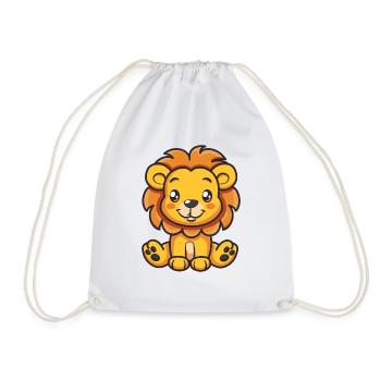 Petit Lion pour les enfants - Sac de sport léger - blanc - Devant