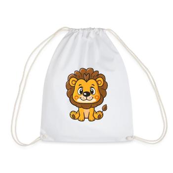 Petit Lion pour les enfants - Sac de sport léger - blanc - Devant