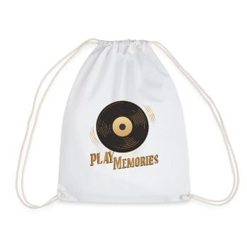 RECORD PLAYERS - Drawstring Bag - white - Front