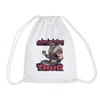 Viking Databaseadministra-thor Nerdy - Turnbeutel - Weiß - Vorne