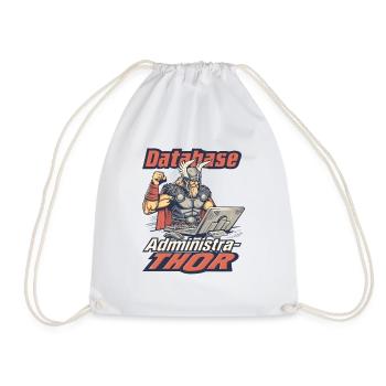 Viking Databaseadministra-thor Nerdy - Drawstring Bag - white - Front