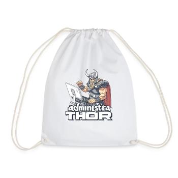Viking Databaseadministra-thor Nerdy - Drawstring Bag - white - Front