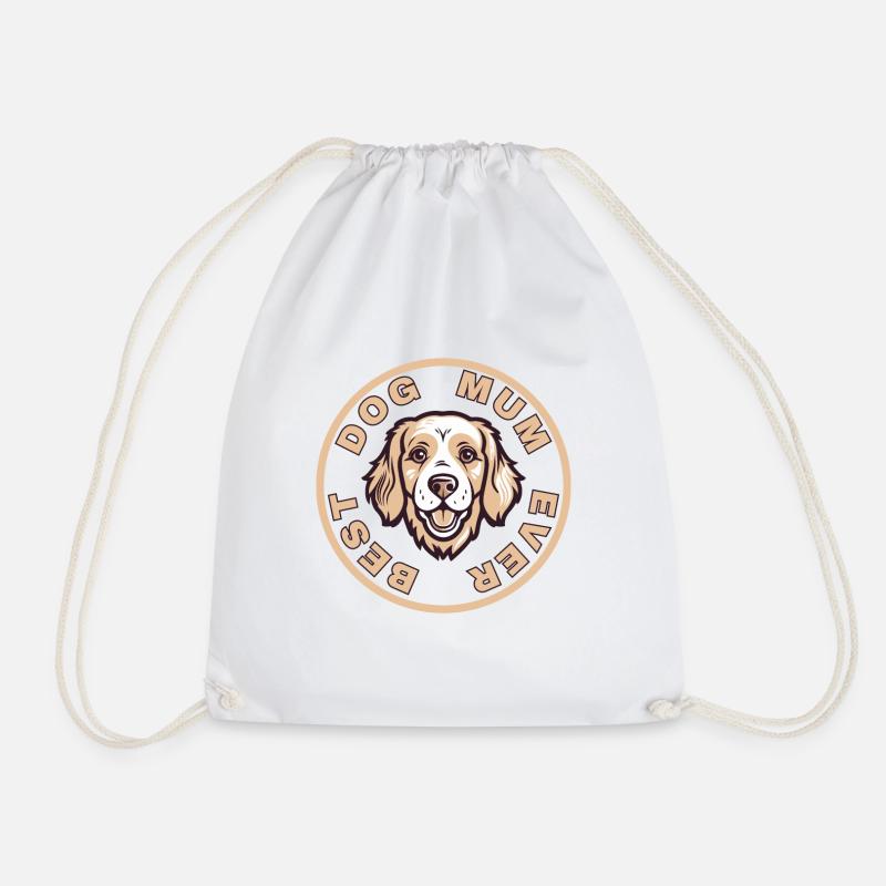 best dog mum ever design - Turnbeutel - Weiß