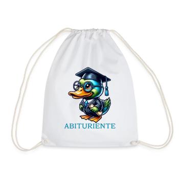 Abituriente Abi Motto - Drawstring Bag - white - Front