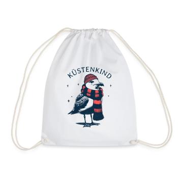Coastal Child Seagull - Drawstring Bag - white - Front