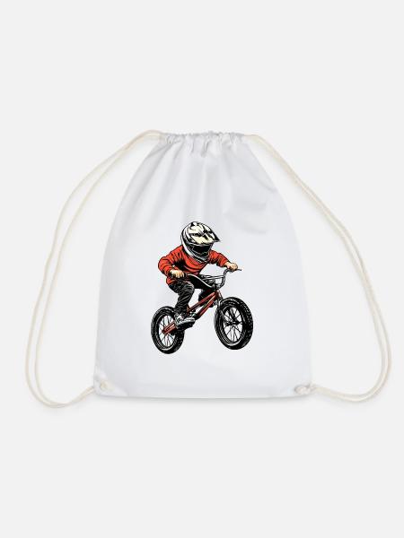 BMX Kind - Turnbeutel - Weiß