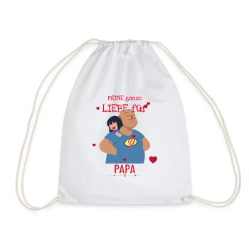 Tout mon amour pour papa - Sac de sport léger - blanc - Devant