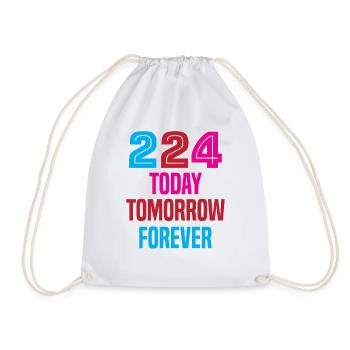 224 Aujourd’hui, demain, pour toujours - Sac de sport léger - blanc - Devant