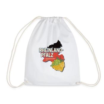 Rheinland-Pfalz Deutschland Bundesland Souvenir - Turnbeutel - Weiß - Vorne