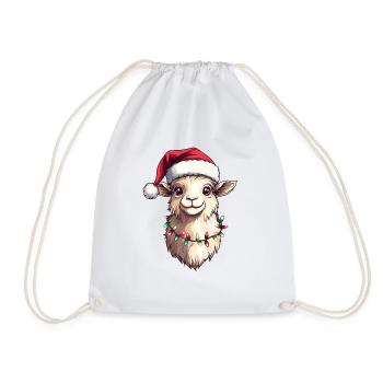 Noël en alpaga - Sac de sport léger - blanc - Devant
