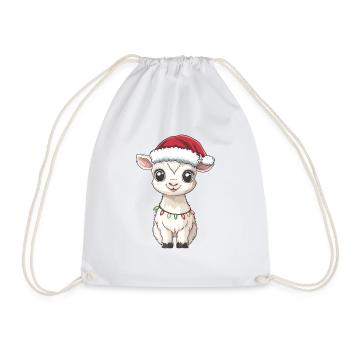 Noël en alpaga - Sac de sport léger - blanc - Devant