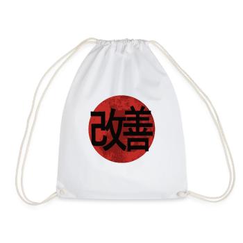 Hiragana Katakana Kaizen-methode Kaizen - Turnbeutel - Weiß - Vorne
