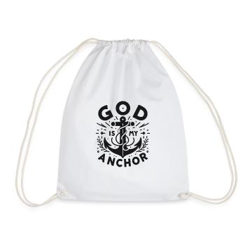 Dieu est mon ancre - Sac de sport léger - blanc - Devant