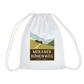 Meraner Höhenweg – Süd Tirol - Turnbeutel - Weiß - Vorne