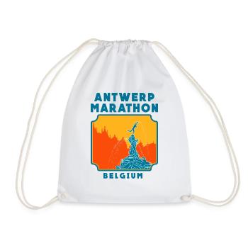 Marathon d’Anvers - Belgique - Sac de sport léger - blanc - Devant