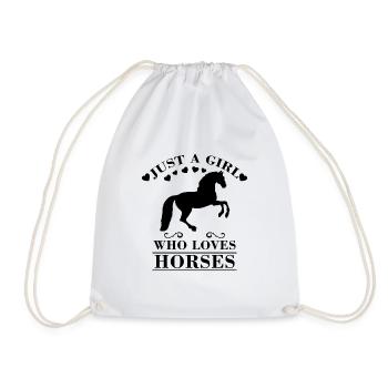 Drôle de dicton de cheval - Sac de sport léger - blanc - Devant