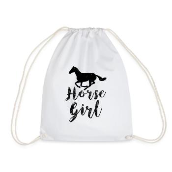 Fille de cheval - Sac de sport léger - blanc - Devant