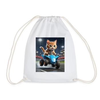 Speedy Whiskers - Chariot de course sur VTT Speedy - Sac de sport léger - blanc - Devant
