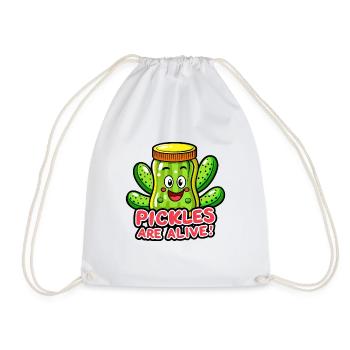 LES CORNICHONS SONT VIVANTS - Sac de sport léger - blanc - Devant