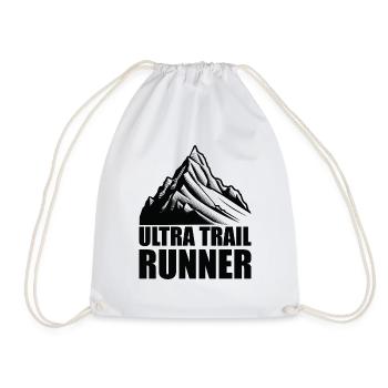 Trail Running Sport Ultra Trail Runner - Drawstring Bag - white - Front