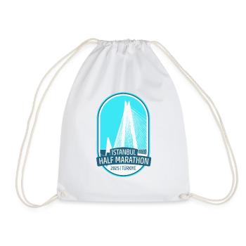 Istanbul Half Marathon - 2025 - Turkey - Drawstring Bag - white - Front