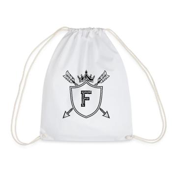 F - Drawstring Bag - white - Front