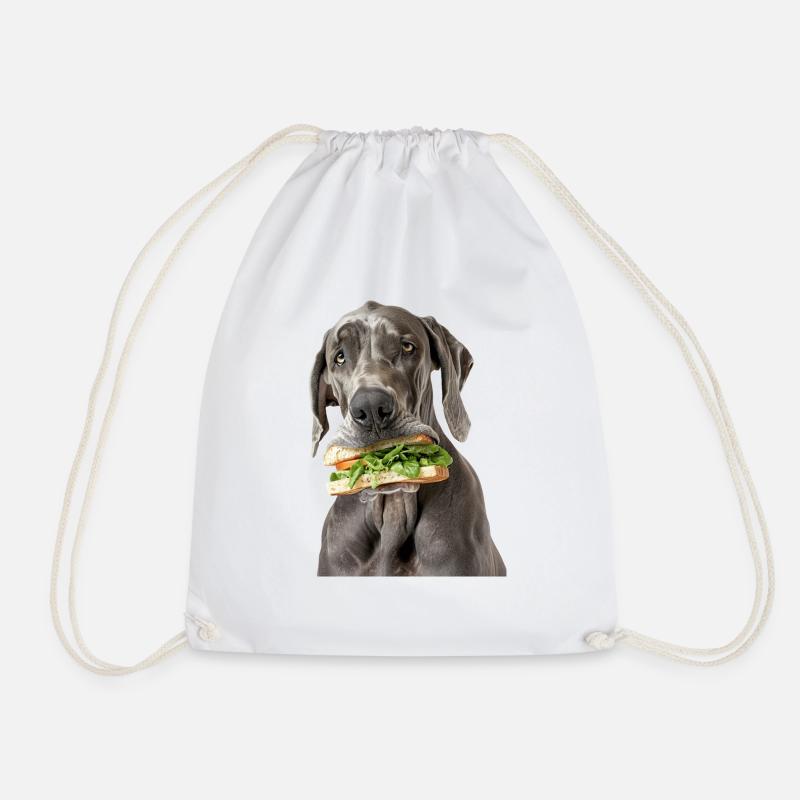 Deutsche Dogge - Turnbeutel - Weiß