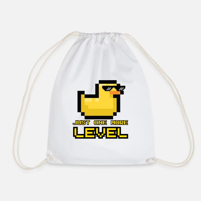 JUST ONE MORE LEVEL - Turnbeutel - Weiß