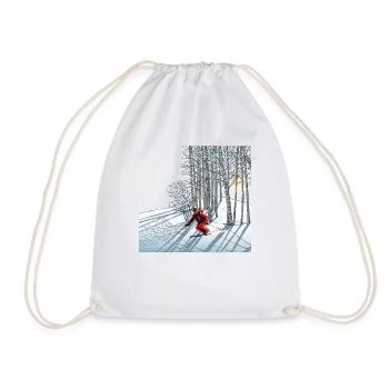 Nachtskifahren Ski nocturne - Sac de sport léger - blanc - Devant
