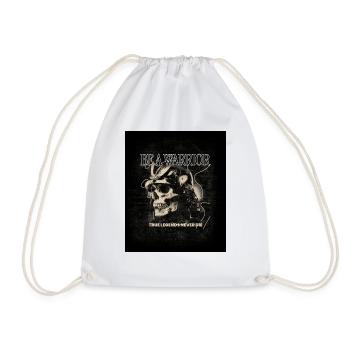 Be a Warrior – True Legends Never Die - Drawstring Bag - white - Front