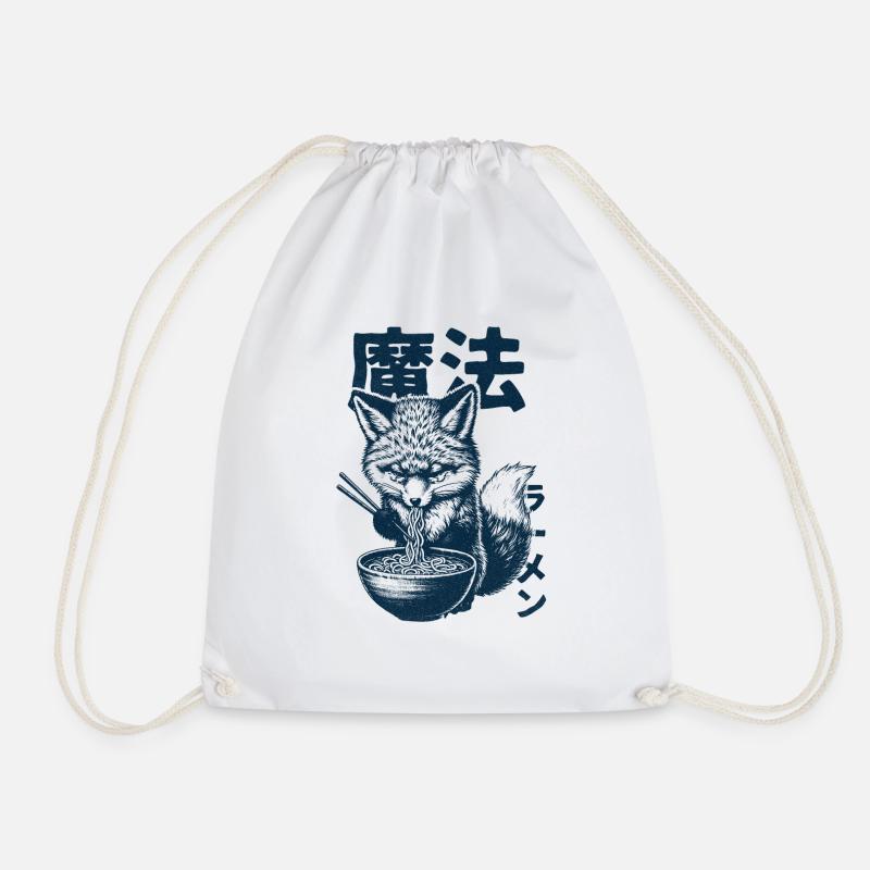 Ramen Kitsune Fuchs - Turnbeutel - Weiß