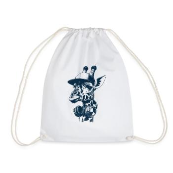 Streamer Gamer Girafe - Sac de sport léger - blanc - Devant