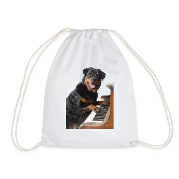 Rottweiler - Turnbeutel - Weiß - Vorne